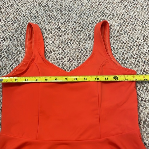 Lime Ricki Brand Women's Orange Flared Tankini Top. EUC - Picture 6 of 9